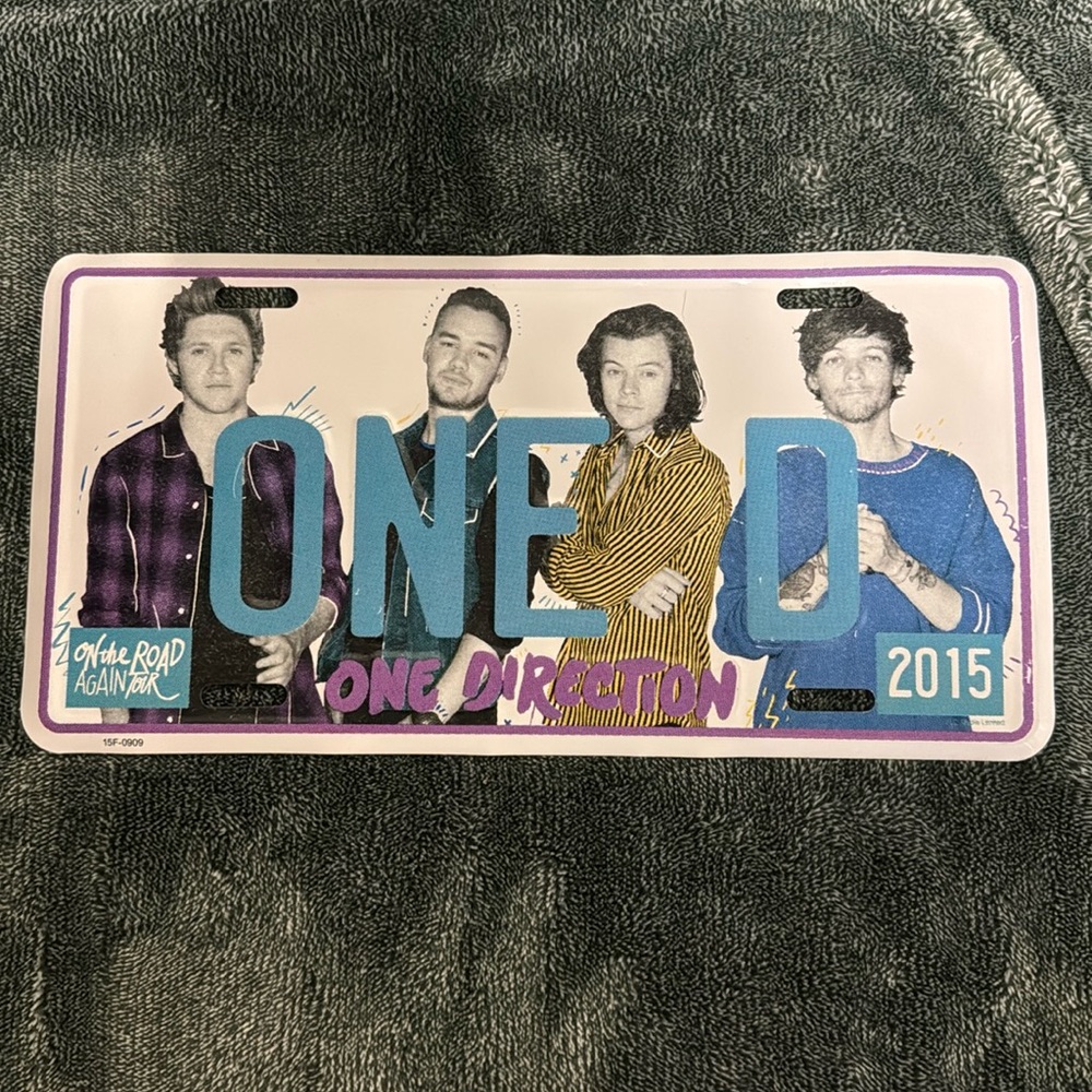 One Direction OTRA license plate